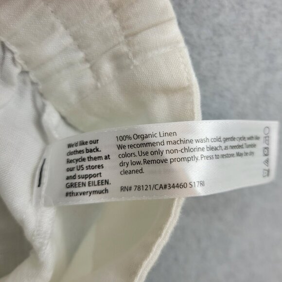 Eileen Fisher Cream Ankle Pants - Picture 8 of 8